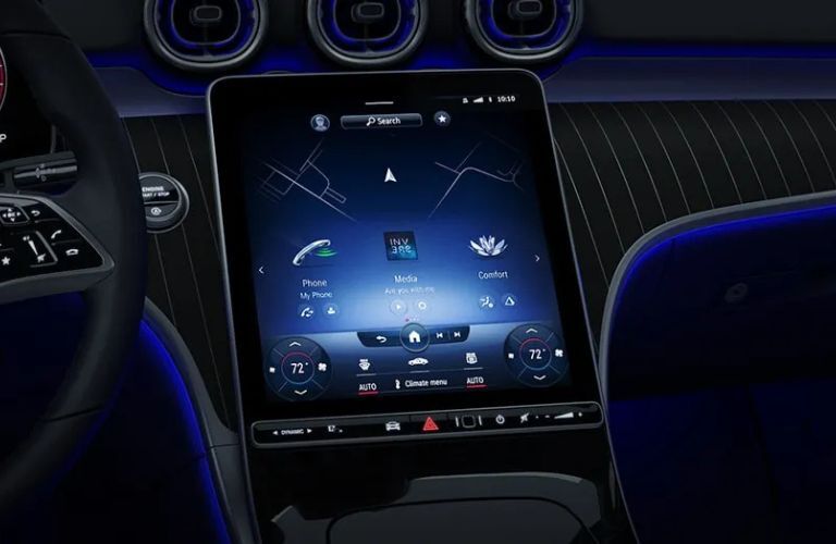 touchscreen of the 2025 Mercedes-Benz C 300 4MATIC Sedan