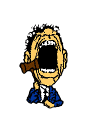 Auctioneer banging a gavel