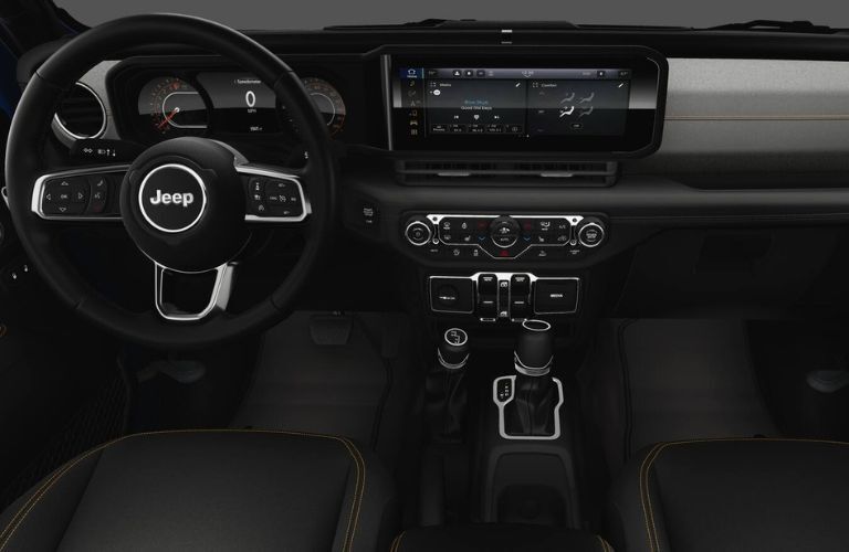 2025 Jeep Wrangler Sahara front interior