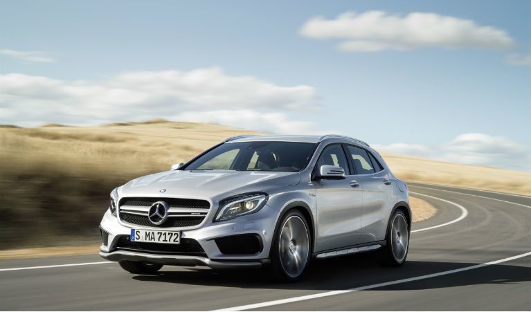 silver Mercedes-Benz GLA