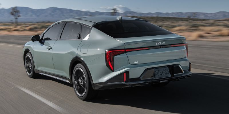 New Kia K4 on a road