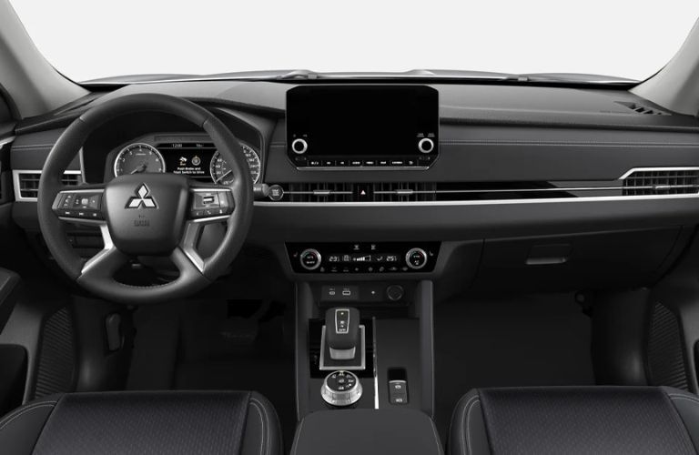 dashboard view of the 2023 Mitsubishi Outlander