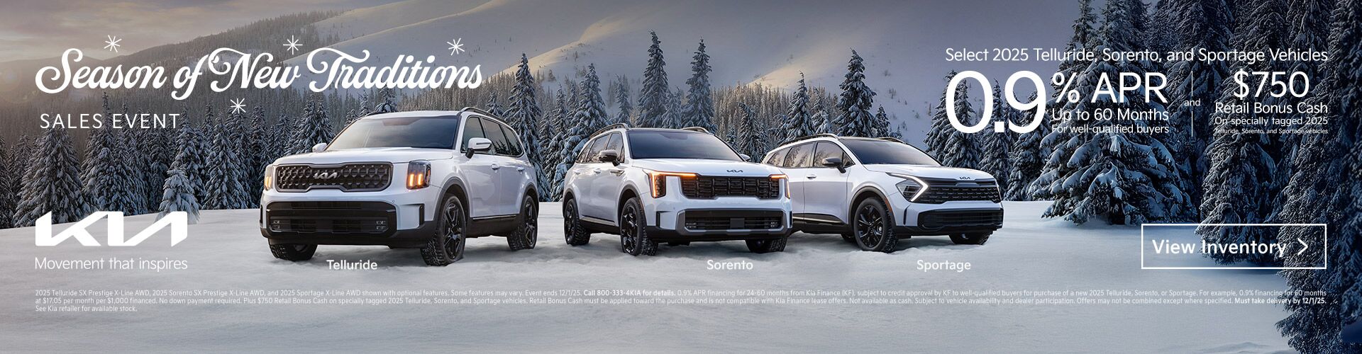 2025 Season of New Traditions Sales Event