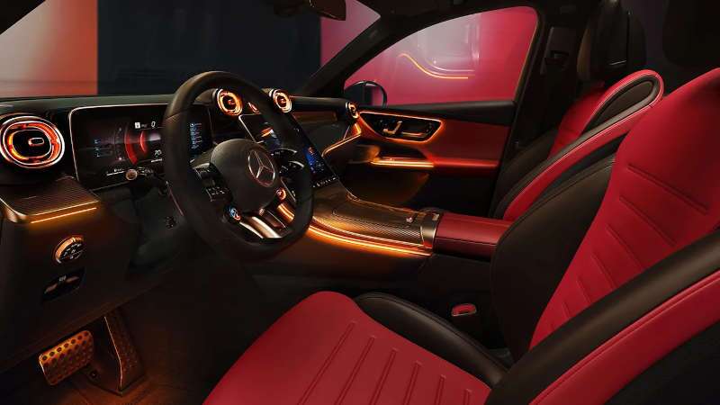 An interior view of the 2025 Mercedes-Benz AMG® GLC 43 SUV