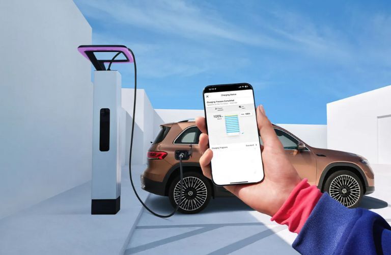 EV charge updates in a phone