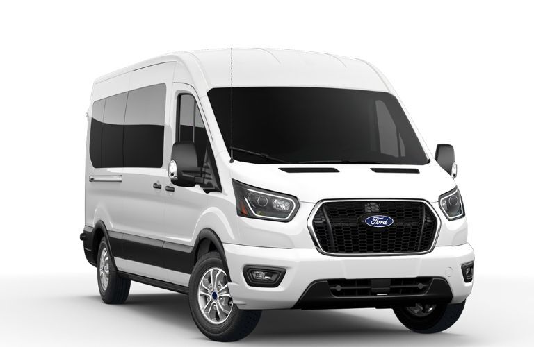 2026 Ford Transit Passenger Van XLT front view on white