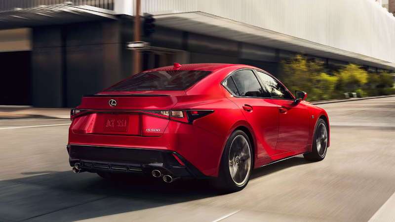 Lexus IS red exterior