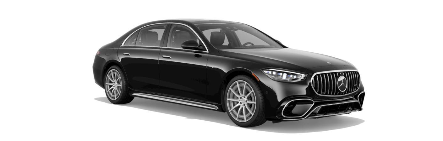 front quarter view of the 2025 Mercedes-Benz S63 AMG E