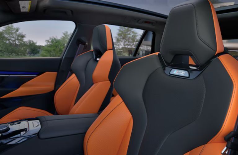 Interior and seats view of the 2025 BMW M5 Touring