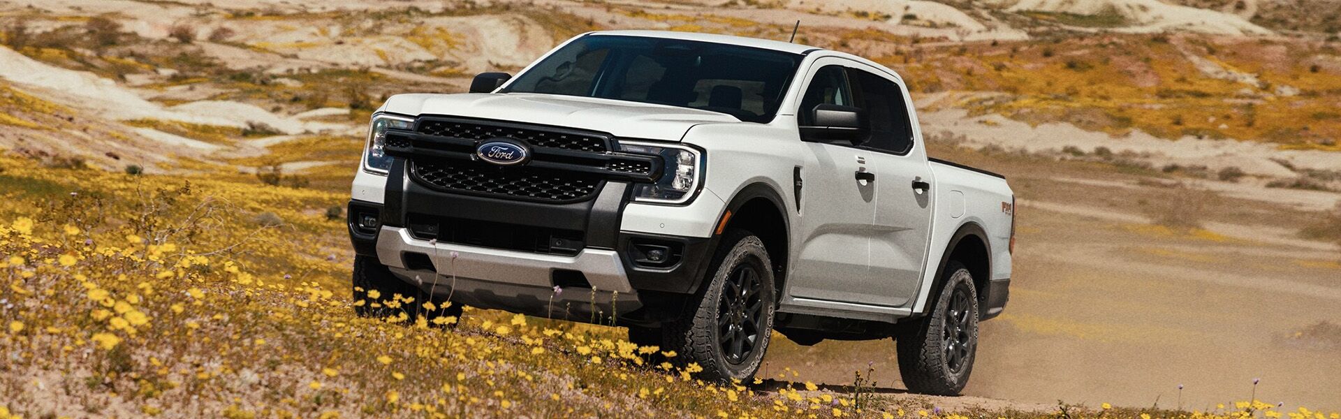 2024 Ford Ranger in a mountain valley