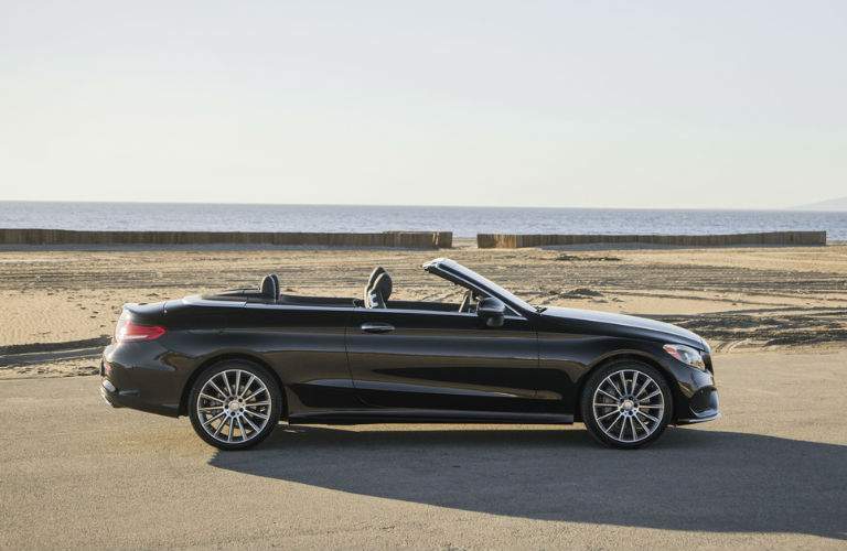 2018 Mercedes-Benz C 300 driving through the desert