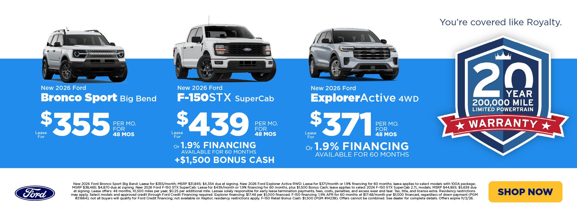 October Ford Offers
