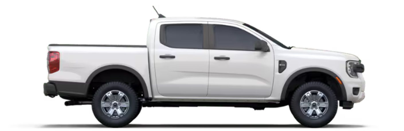 2025 Ford Ranger XL side view on white