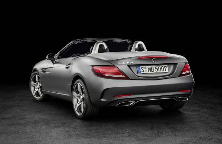 View of the 2017 Mercedes-Benz SLC from the rear