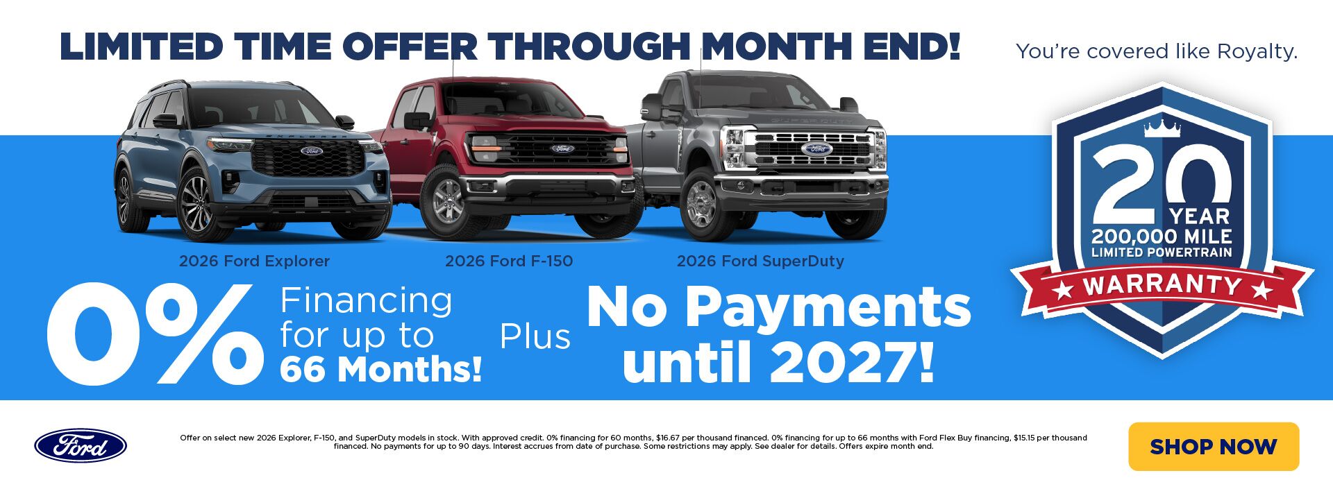 0% Ford Oct