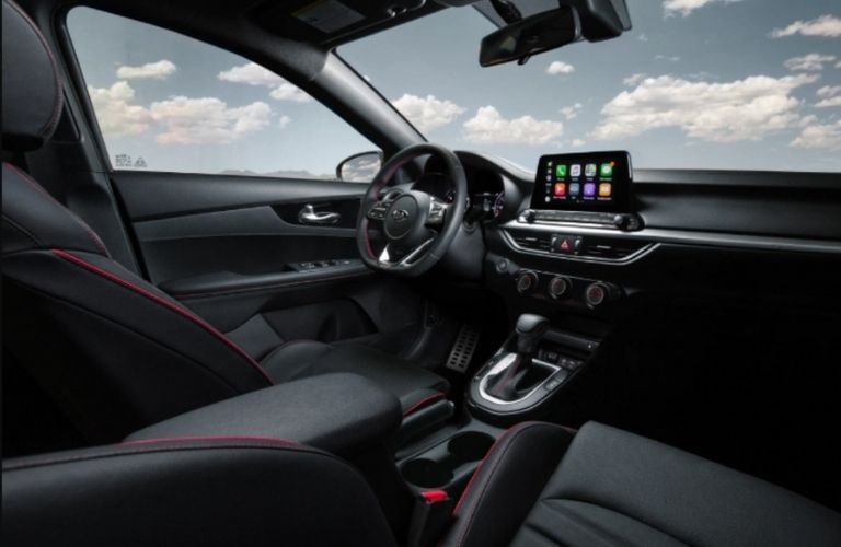 dashboard view of the 2021 Kia Forte