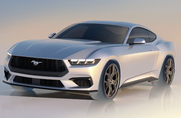 2024 Ford Mustang front and side view