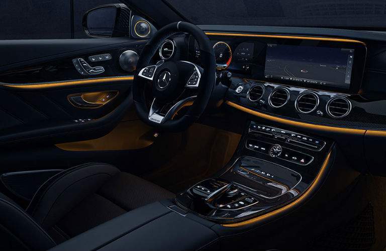 2018 Mercedes-Benz E 63 interior black and yellow