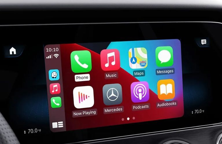 Touchscreen display inside the 2024 Mercedes-Benz AMG® GT 43