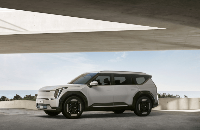 2024 Kia EV9 on a smooth terrain