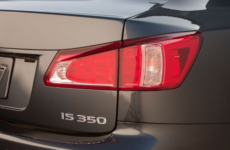 Rear right taillight of the 2011 Lexus IS 350