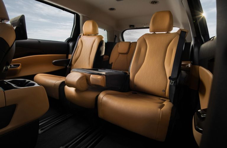 rear seat view of the 2023 Kia Carnival MPV