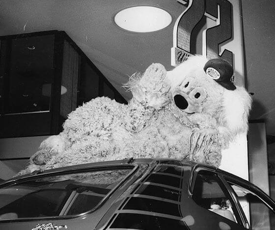 The Shaggy Dog promoting the new 1972 Pinto