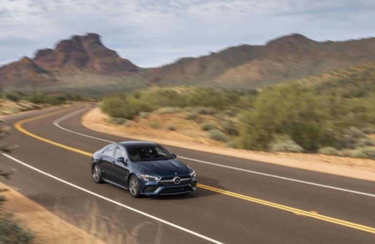 2021 Mercedes-Benz CLA Coupe on the road