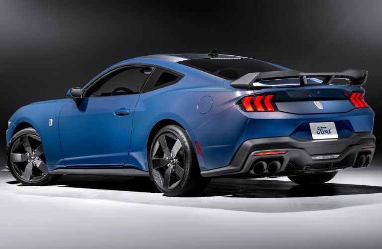 2024 Ford Mustang back and side view
