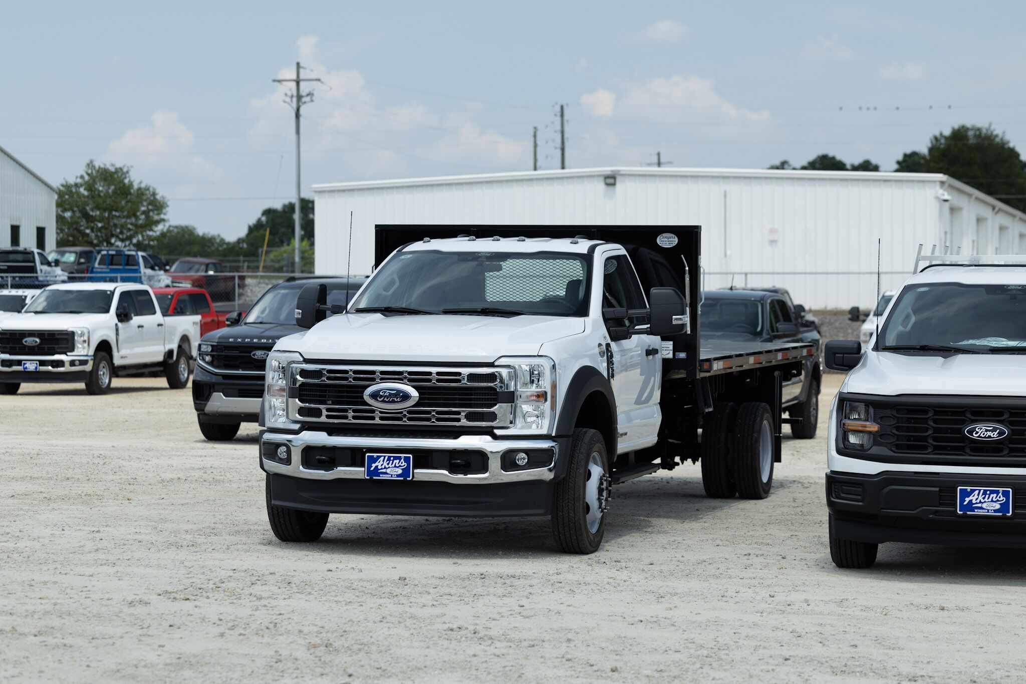 a vehicle on the Akins Ford lot