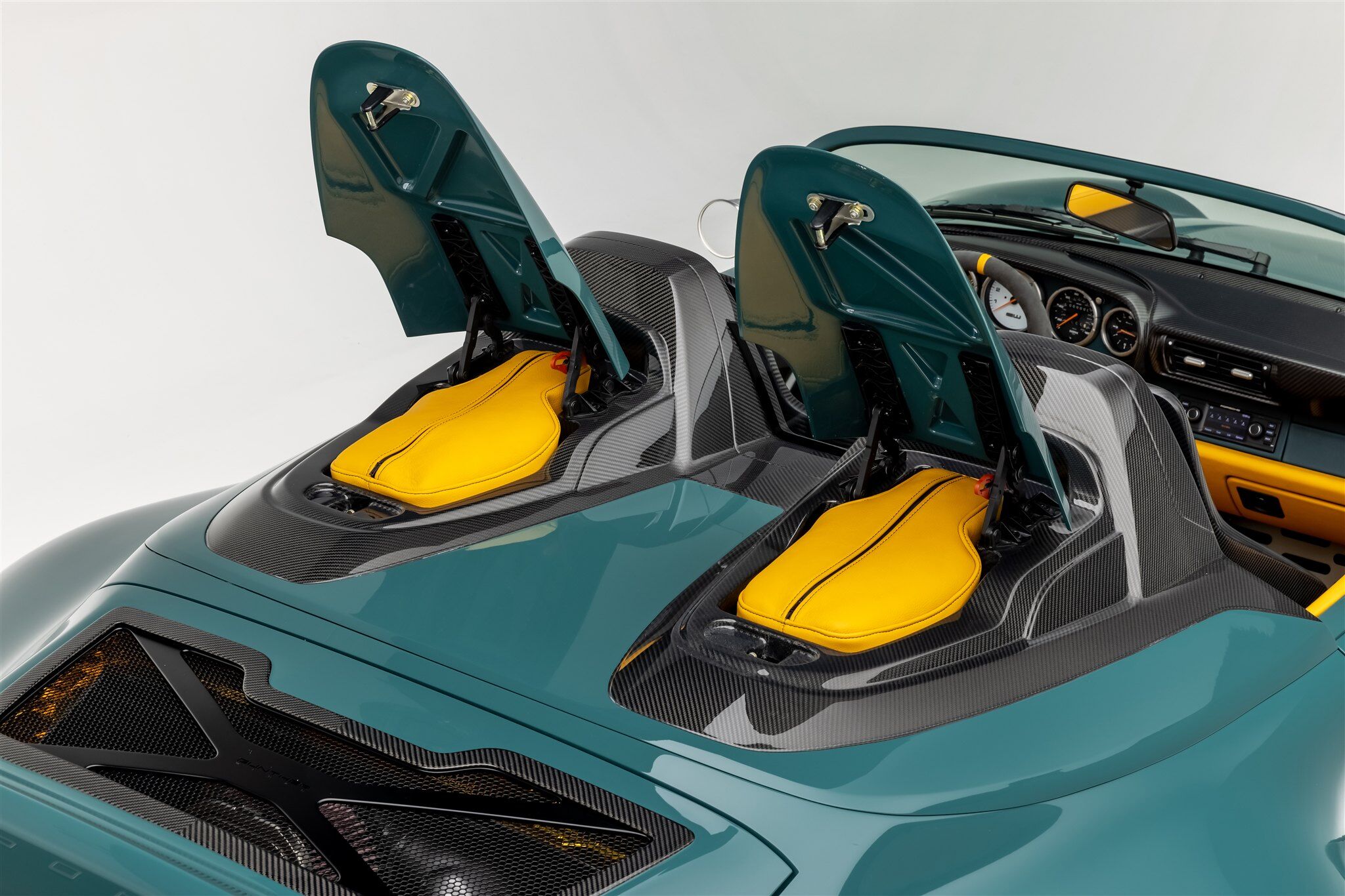 Porsche Speedster model seating rear view