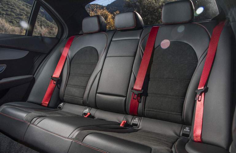 Rear seats in the 2018 Mercedes-Benz AMG C 43