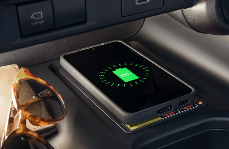 wireless charging pad in the 2025 Toyota Grand Highlander Hybrid