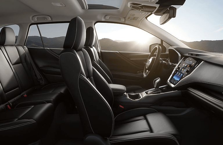 Front seats and steering wheel of the 2025 Subaru Outback