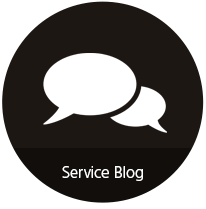 Service Blog with speech bubbles