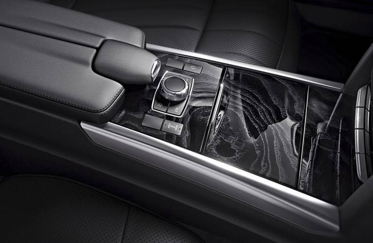 2016 Mercedes-Benz E400 center console and shifter