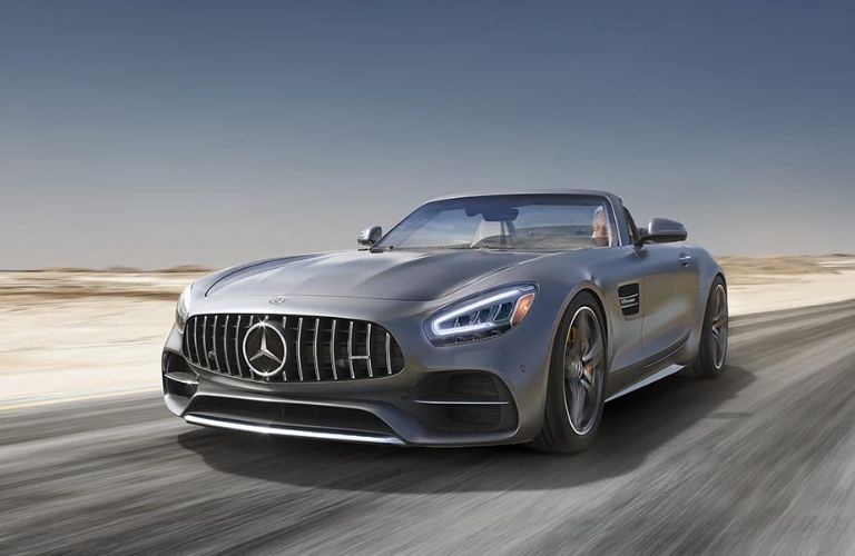 2021 AMG® GT Roadster on the road
