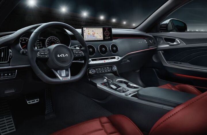 Cabin view of the 2023 Kia Stinger