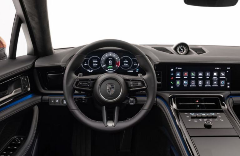 dashboard view of a Pre-Owned Porsche