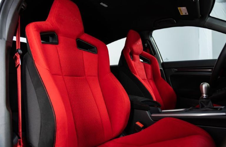 Iconic red seats of the 2023 Type R
