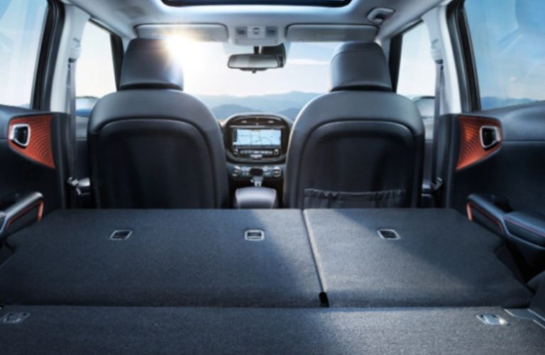 cargo area of the 2022 Kia Soul