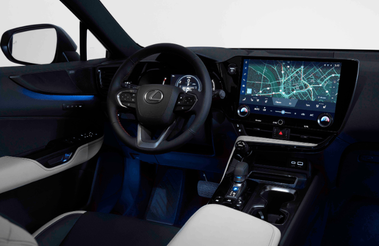 2025 Lexus NX steering wheel and dashboard