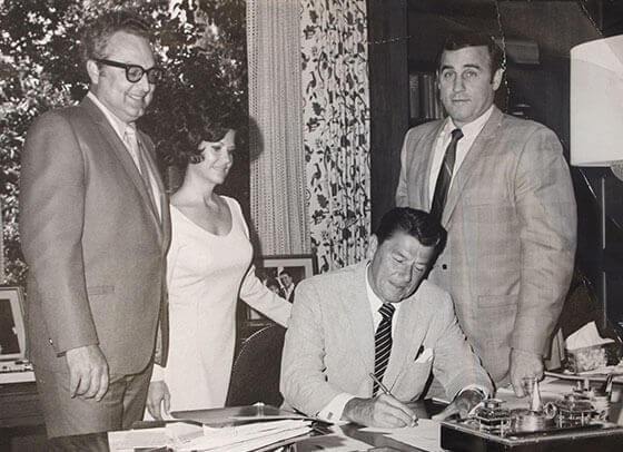 Bert and Jane with Ronald Reagan