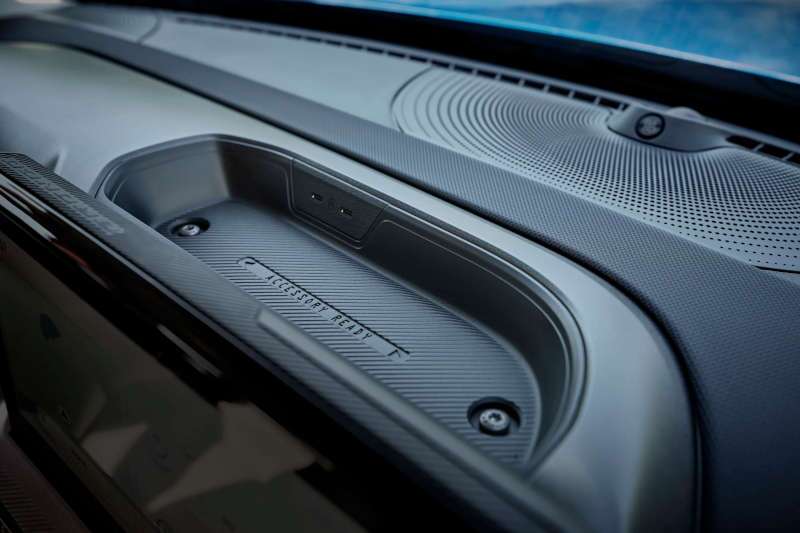 The device charging station in the 2025 Ford Bronco Sport.