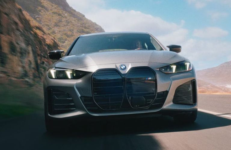 2025 BMW i4 on the road