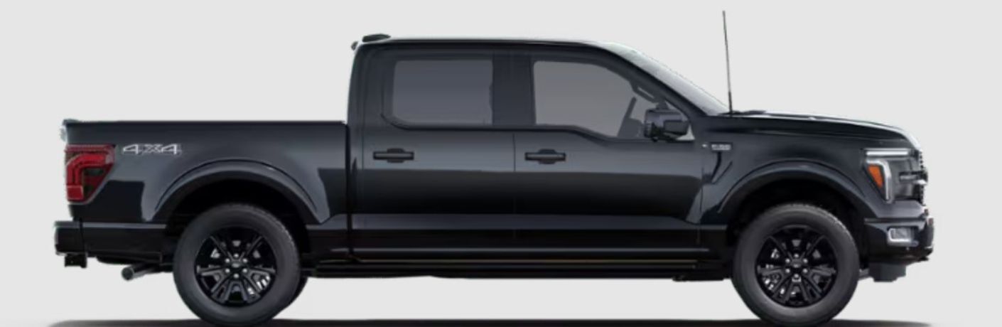 2025 Ford F-150 Platinum side view on white