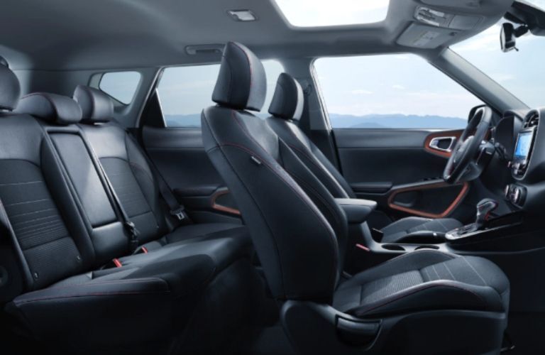side interior view of the 2022 Kia Soul