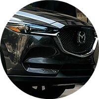 2020 Mazda CX-5 headlight and grille closeup