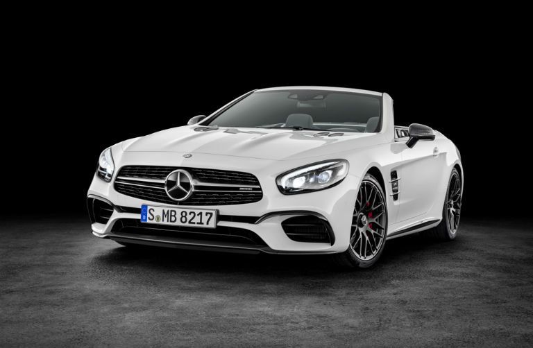 White 2017 MB SL Front Exterior