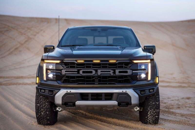 A front view of the 2025 Ford F-150 Raptor